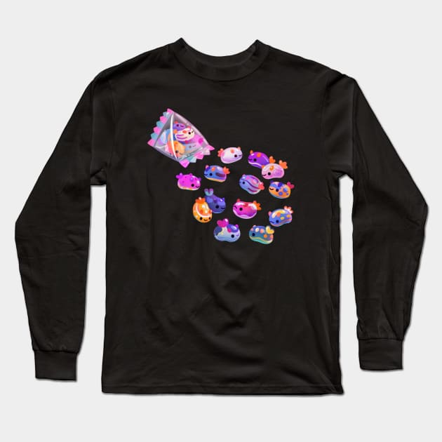 Jelly bean sea slug Long Sleeve T-Shirt by pikaole